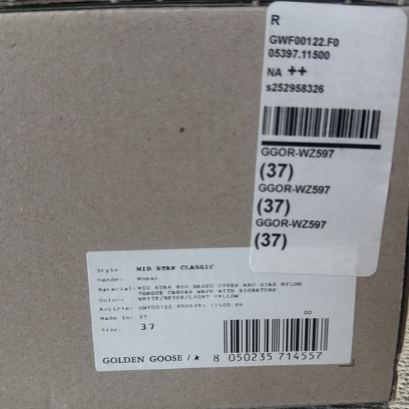 Golden Goose Mid Star sneaker NWT authentic in box - Picture 13 of 16